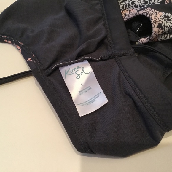 KONA SOL grey multicolor paisley bikini - Picture 6 of 14